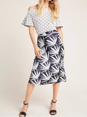 anthropologie isla bias midi skirt